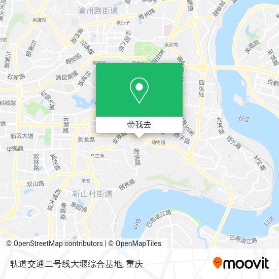 轨道交通二号线大堰综合基地地图