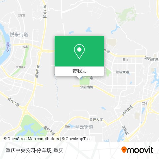 重庆中央公园-停车场地图