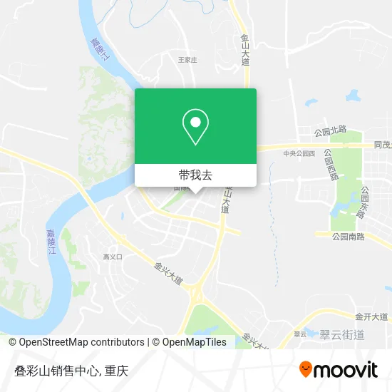 叠彩山销售中心地图
