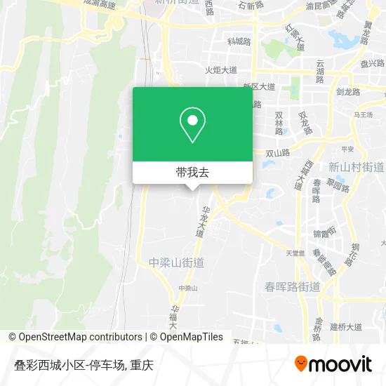 叠彩西城小区-停车场地图