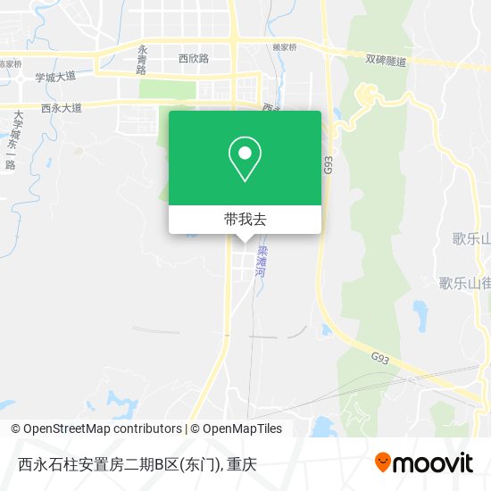 西永石柱安置房二期B区(东门)地图