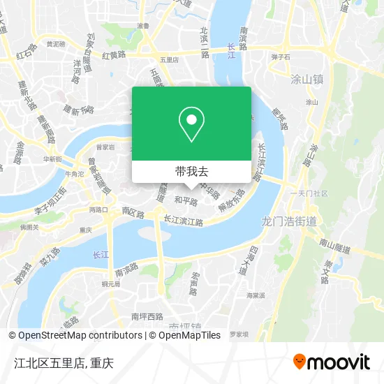 江北区五里店地图