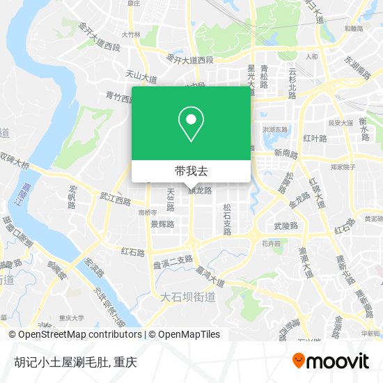 胡记小土屋涮毛肚地图
