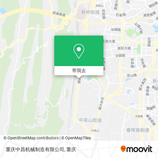 重庆中昌机械制造有限公司地图