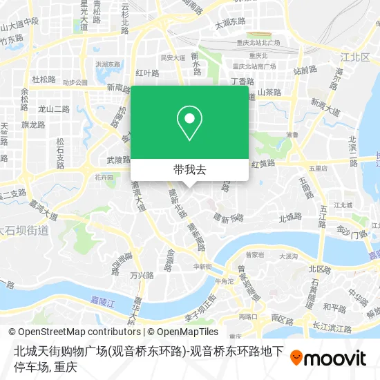 北城天街购物广场(观音桥东环路)-观音桥东环路地下停车场地图
