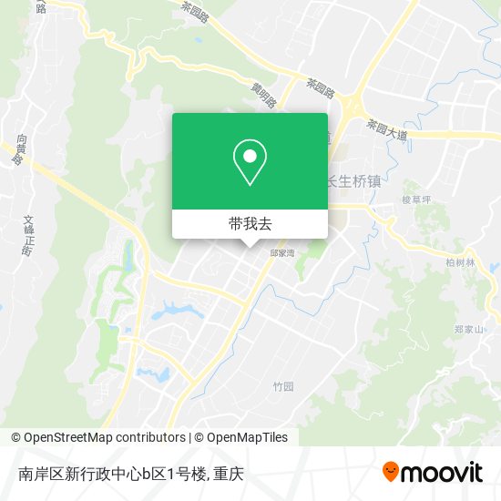 南岸区新行政中心b区1号楼地图