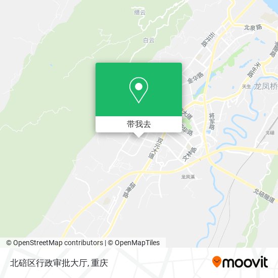 北碚区行政审批大厅地图