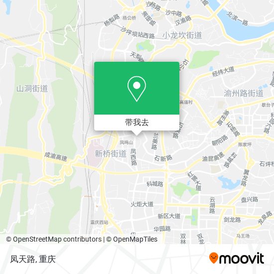 凤天路地图