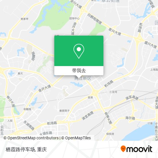 栖霞路停车场地图