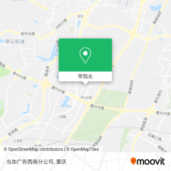 当加广告西南分公司地图