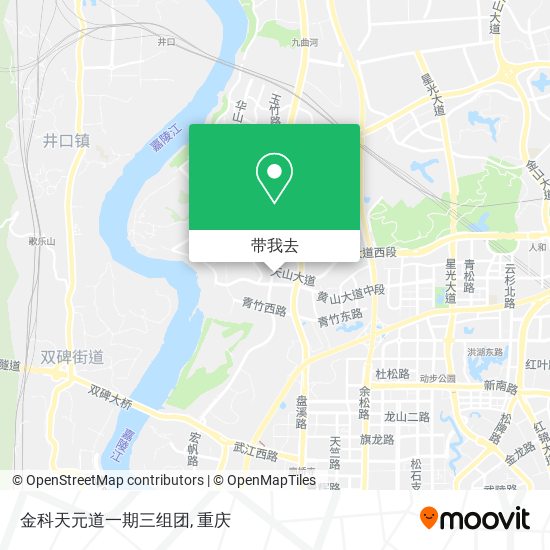 金科天元道一期三组团地图