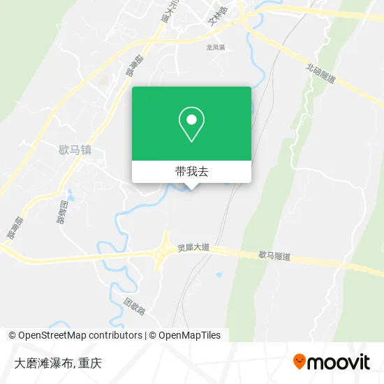 大磨滩瀑布地图