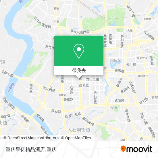 重庆果亿精品酒店地图