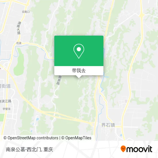 南泉公墓-西北门地图