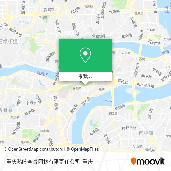 重庆鹅岭全景园林有限责任公司地图