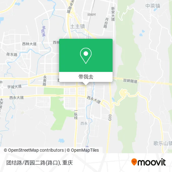 团结路/西园二路(路口)地图