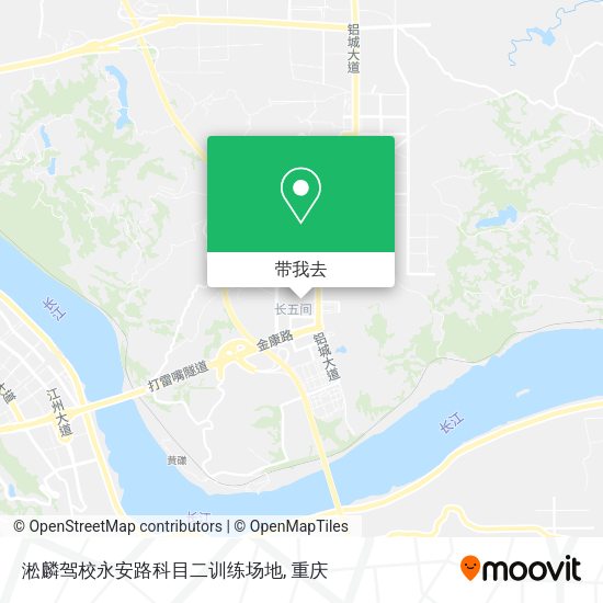 淞麟驾校永安路科目二训练场地地图