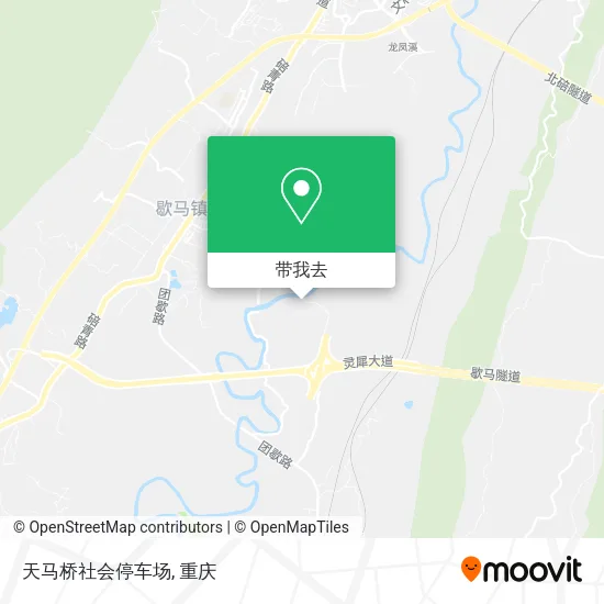 天马桥社会停车场地图