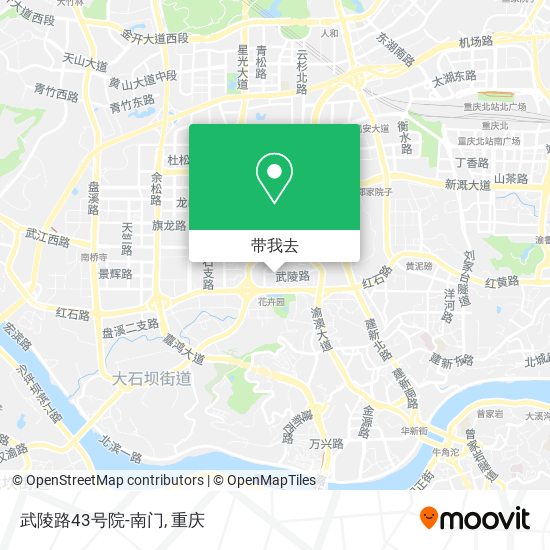 武陵路43号院-南门地图
