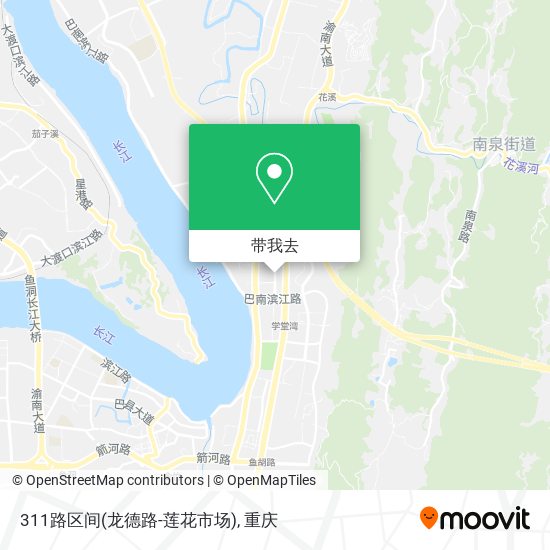 311路区间(龙德路-莲花市场)地图