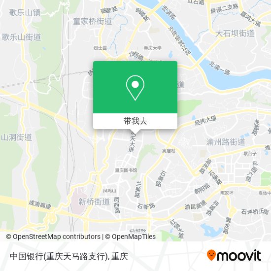 中国银行(重庆天马路支行)地图