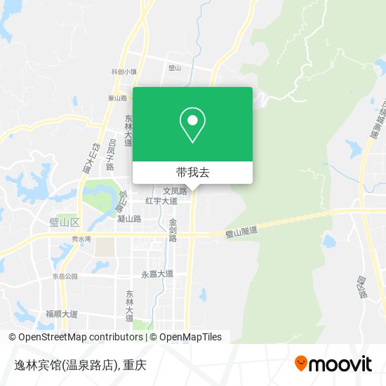 逸林宾馆(温泉路店)地图