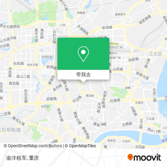 渝沣租车地图