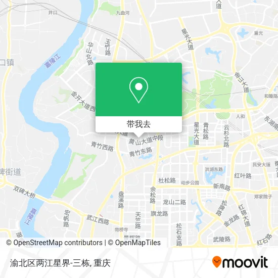 渝北区两江星界-三栋地图