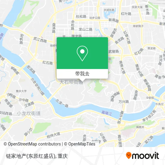 链家地产(东原红盛店)地图
