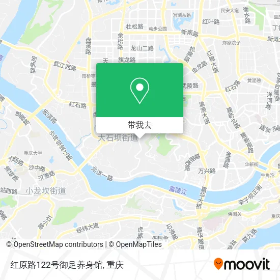 红原路122号御足养身馆地图