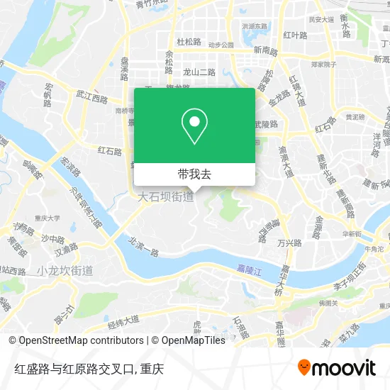 红盛路与红原路交叉口地图