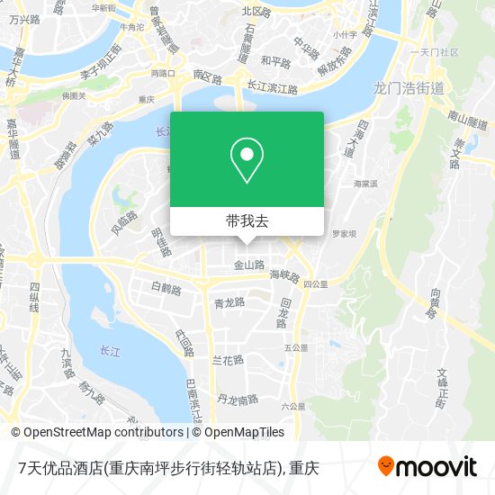 7天优品酒店(重庆南坪步行街轻轨站店)地图