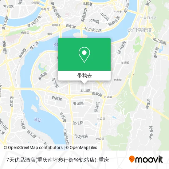 7天优品酒店(重庆南坪步行街轻轨站店)地图