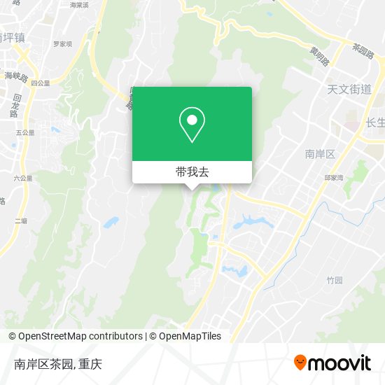 南岸区茶园地图