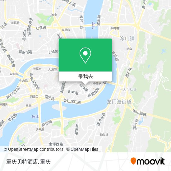 重庆贝特酒店地图