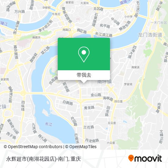 永辉超市(南湖花园店)-南门地图