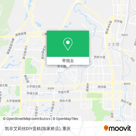 凯菲艾莉丝DIY蛋糕(陈家桥店)地图