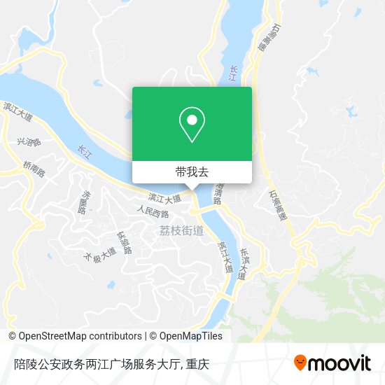 陪陵公安政务两江广场服务大厅地图