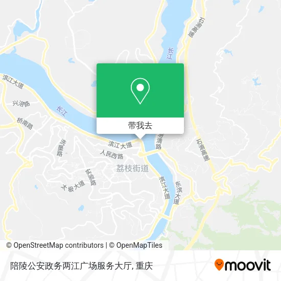 陪陵公安政务两江广场服务大厅地图