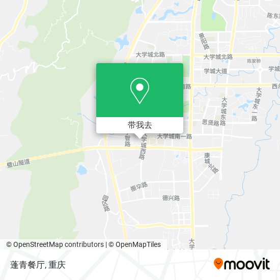 蓬青餐厅地图