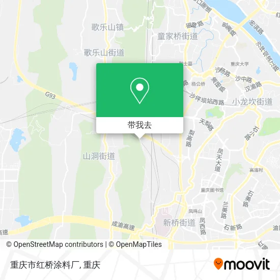 重庆市红桥涂料厂地图