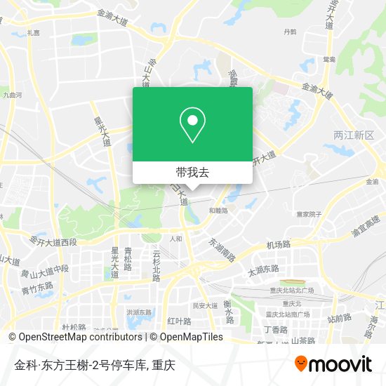 金科·东方王榭-2号停车库地图