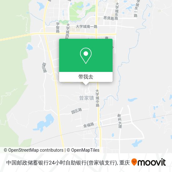 中国邮政储蓄银行24小时自助银行(曾家镇支行)地图