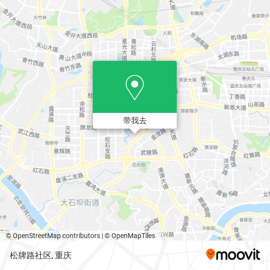 松牌路社区地图