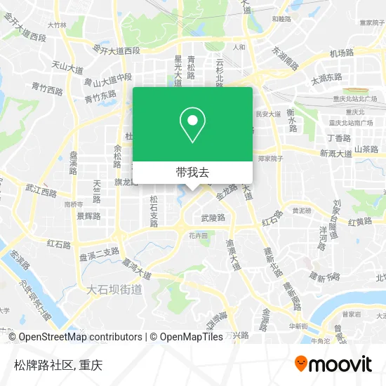 松牌路社区地图
