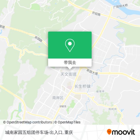 城南家园五组团停车场-出入口地图