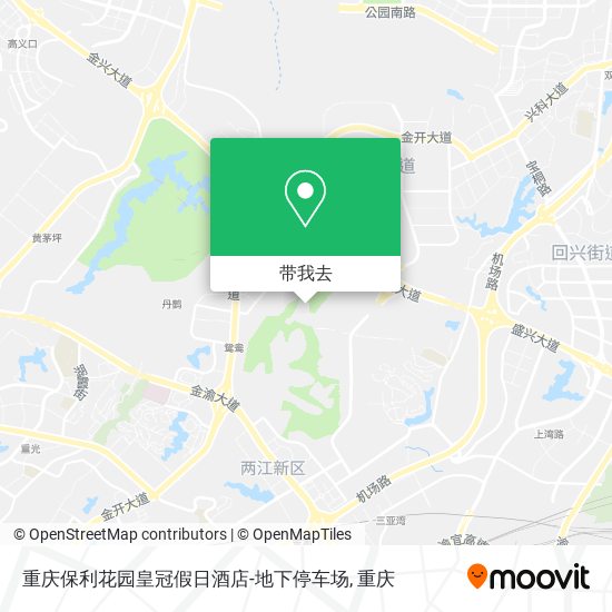 重庆保利花园皇冠假日酒店-地下停车场地图