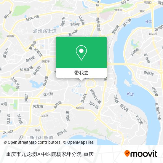 重庆市九龙坡区中医院杨家坪分院地图