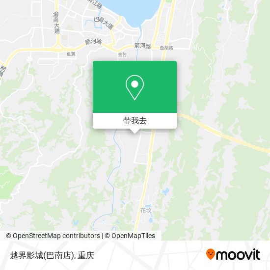 越界影城(巴南店)地图
