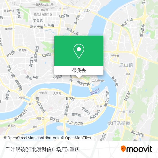 千叶眼镜(江北嘴财信广场店)地图